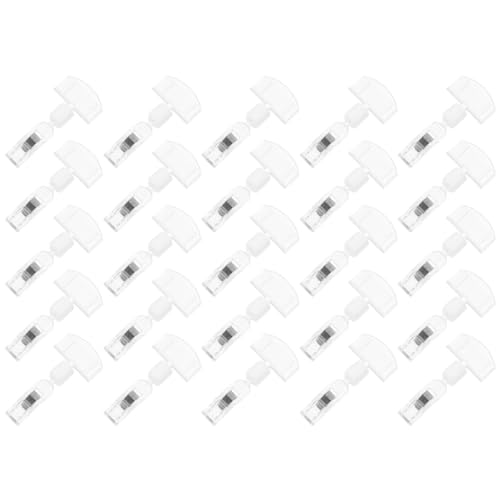 Veemoon 25 Stück Werbeclip Clips Für Einzelhandelsschilder Display-tag-halter Tag-clips Für Schilder Für Fahrzeuge Für Zeichen Warenzeichenhalter Preisschild-clips Acryl von Veemoon