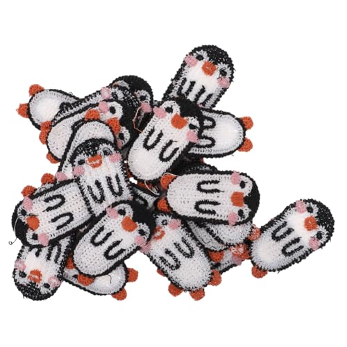 Veemoon 25Stücke Cartoon Aufnäher Entzückende Pinguin Stickerei Applikationen für Kleidung und Taschen zum Dekorieren und Reparieren von Freizeitmode DIY Handarbeiten von Veemoon