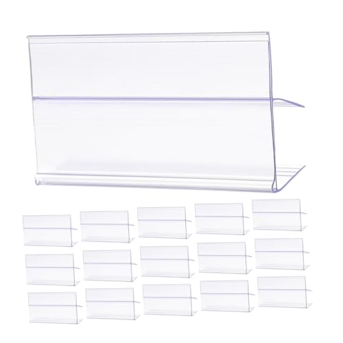 Veemoon 25Stücke Preisschildhalter Transparent für Regale Stabiler Etikettenständer für Supermärkte zur Preispräsentation und Werbung Veemoon 25Stücke Preisschildhalter Transparent für Regale Stabiler Etikettenständer für Supermärkte zur Preispräsentation und Werbung von Veemoon