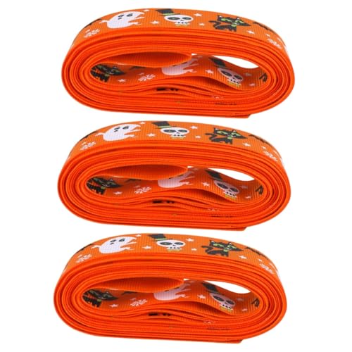 Veemoon 25mm Halloween Stoffband Rips Für Kreative Geschenkverpackungen Und Bastelprojekte – Ideales Bastelband in Orange Für Und Floristikdekoration von Veemoon