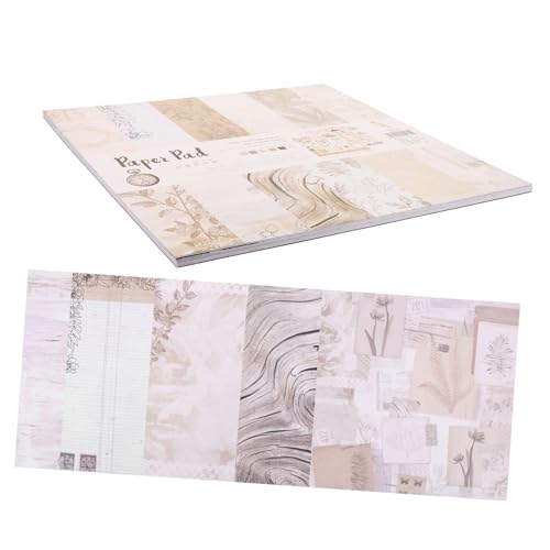 Veemoon 26 Blatt Teiliges Vintage Scrapbooking Papier Doppelseitige Bastelpapiere mit Holzoptik Geeignet für DIY Karten Alben Handbücher und Kreative Dekorationen Einfach zu Schneiden Veemoon 26 Blatt Teiliges Vintage Scrapbooking Papier Doppelseitige Bastelpapiere mit Holzoptik Geeignet für DIY Karten Alben Handbücher und Kreative Dekorationen Einfach zu Schneiden von Veemoon