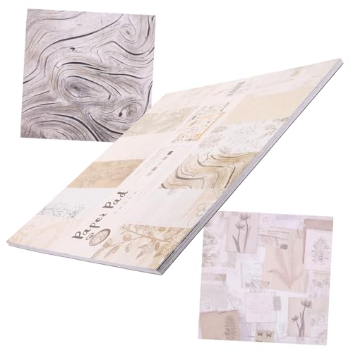 Veemoon 26 Blatt Vintage Scrapbook Papier Doppelseitig Bastelmaterial für DIY Fotoalben Kartenhandwerk mit Holzoptik Muster Hintergrundgestaltung Veemoon 26 Blatt Vintage Scrapbook Papier Doppelseitig Bastelmaterial für DIY Fotoalben Kartenhandwerk mit Holzoptik Muster Hintergrundgestaltung von Veemoon