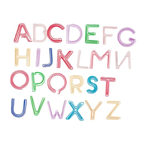 Veemoon 26 Stück Buntes Alphabet -lesezeichen Kunststoff-papierverschlüsse Für Papier Papierclip Große Bindeklammern Papierklammern Kleine Plastikklammern Büroklammern Metall Veemoon 26 Stück Buntes Alphabet -lesezeichen Kunststoff-papierverschlüsse Für Papier Papierclip Große Bindeklammern Papierklammern Kleine Plastikklammern Büroklammern Metall von Veemoon