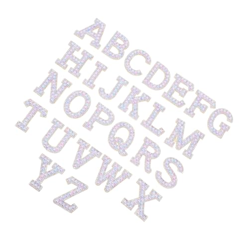 Veemoon 26 Stück Teiliges Alphabet Bügelbild Patches mit Strasssteinen Selbstklebende Textilaufnäher zum Aufbügeln Langlebige Reparatur Dekorationsaufnäher für Kleidung Taschen Pullover Veemoon 26 Stück Teiliges Alphabet Bügelbild Patches mit Strasssteinen Selbstklebende Textilaufnäher zum Aufbügeln Langlebige Reparatur Dekorationsaufnäher für Kleidung Taschen Pullover von Veemoon
