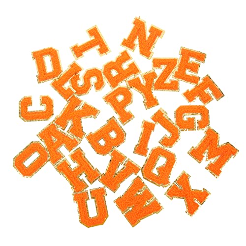 Veemoon 26 Stück Teiliges Buchstaben Aufnäher zum Aufbügeln und Aufnähen Chenille Stickerei Patches für Jacken Rucksäcke und DIY Kleidung Flexible Hochwertige Textilbuchstaben zum von Veemoon