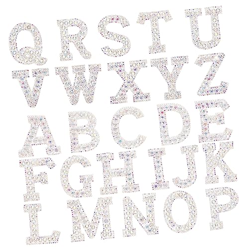 Veemoon 26 Stück Teiliges Glitzer Buchstaben Aufbügel Patches Selbstklebend mit Strass zum Aufbügeln Textilien Jeans Taschen und Langlebig und Dekorativ für DIY Kleidung und Accessoires Veemoon 26 Stück Teiliges Glitzer Buchstaben Aufbügel Patches Selbstklebend mit Strass zum Aufbügeln Textilien Jeans Taschen und Langlebig und Dekorativ für DIY Kleidung und Accessoires von Veemoon