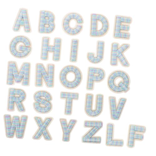 Veemoon 26Stücke Buchstabenflicken Zum Aufbügeln Für DIY Buchstabenpatches Farbige Aufnäher Für Kleidung Waschbare Buchstabenflicken Für Nähprojekte von Veemoon