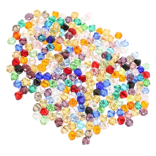 Veemoon 280 Stück Teiliges Glasperlen Facettierte Bunte Bastelperlen für Schmuckherstellung DIY Armbänder Halsketten Vielseitige Perlen für Handwerk und Schmuckzubehör von Veemoon