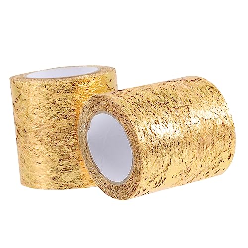 Veemoon 2Rollen Goldenes Netz Tüllband für DIY Bastelprojekte Geschenkverpackung Dekoration für Hochzeiten Geburtstage Weihnachtsfeiern Langlebig Vielseitig Einsetzbar Veemoon 2Rollen Goldenes Netz Tüllband für DIY Bastelprojekte Geschenkverpackung Dekoration für Hochzeiten Geburtstage Weihnachtsfeiern Langlebig Vielseitig Einsetzbar von Veemoon