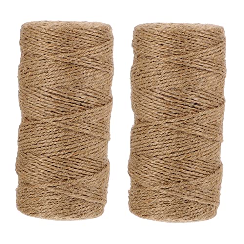 Veemoon 2Rollen Jute Schnur Reißfeste DIY Bastelschnur für Dekoration Geschenkverpackung Rustikales Juteseil für Hochzeitsfeiern und Kunsthandwerk Veemoon 2Rollen Jute Schnur Reißfeste DIY Bastelschnur für Dekoration Geschenkverpackung Rustikales Juteseil für Hochzeitsfeiern und Kunsthandwerk von Veemoon