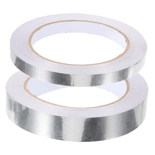 Veemoon 2Rollen Selbstklebendes Metallband für DIY Dekoration Vielseitiges Scrapbooking Klebeband Elegantem Gebürstetem für Bastelprojekte von Veemoon