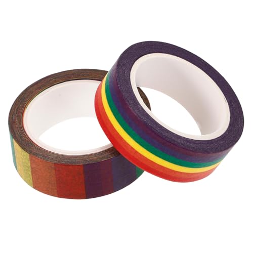 Veemoon 2Rollen Washi Tape Dekoratives Scrapbook Klebeband für DIY Projekte Wiederverwendbar Hinterlässt Rückstände für und Heimdekoration von Veemoon