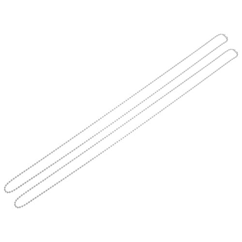 Veemoon 2Sätze Kugelkette mit Verbindern Robuste Rostfreie Dekorative Ketten für Schlüsselringe Armbänder und DIY Projekte Glänzendes Finish für Stilvolle Veemoon 2Sätze Kugelkette mit Verbindern Robuste Rostfreie Dekorative Ketten für Schlüsselringe Armbänder und DIY Projekte Glänzendes Finish für Stilvolle von Veemoon