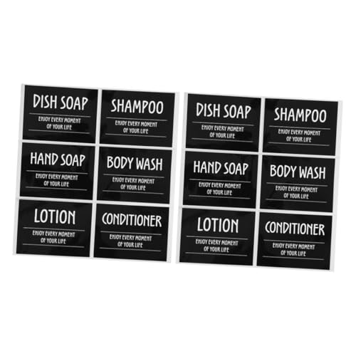 Veemoon 2Sätze Wasserfeste Selbstklebende Für Shampoo Duschgel Und Lotion Praktische Aufkleber Für Badezimmer Spenderflaschen Pro Für Reisen Veemoon 2Sätze Wasserfeste Selbstklebende Für Shampoo Duschgel Und Lotion Praktische Aufkleber Für Badezimmer Spenderflaschen Pro Für Reisen von Veemoon