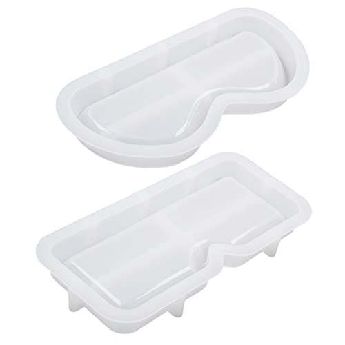 Veemoon 2Stücke DIY Silikonform für Brillen Tabletts Epoxidharz Gießform für Kreative Schmuckaufbewahrung und Dekoration Langlebig und Einfach zu Verwenden Veemoon 2Stücke DIY Silikonform für Brillen Tabletts Epoxidharz Gießform für Kreative Schmuckaufbewahrung und Dekoration Langlebig und Einfach zu Verwenden von Veemoon