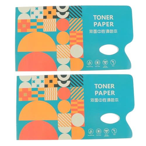Veemoon 2Stücke Doppelseitiges Toning Papierbuch Farbpapier für Aquarell und Gouache Buch für Künstler und Bastler von Veemoon