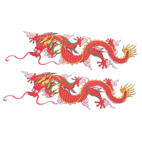 Veemoon 2Stücke Drachen Mantelflicken Dekorative Bügelpatches für Kleidung Multifunktionale Applikationen für Kissen Pullover und Hemden Langlebig und Verschleißfest Veemoon 2Stücke Drachen Mantelflicken Dekorative Bügelpatches für Kleidung Multifunktionale Applikationen für Kissen Pullover und Hemden Langlebig und Verschleißfest von Veemoon