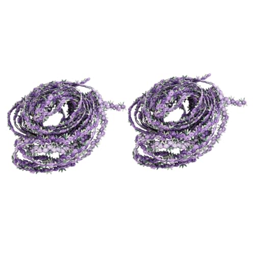 Veemoon 2Stücke Elegant Blumenbesatz Bunten Farben für DIY Haarschmuck Dekoration Hochwertige Spitze für Kleidung Hüte und Projekte von Veemoon