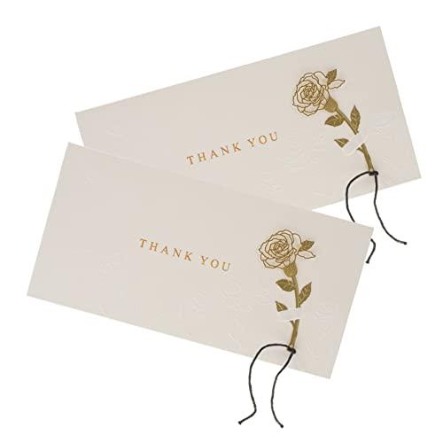 Veemoon 2Stücke Elegante Dankekarten Für Babyparty Und Hochzeit Leere Geschenkgutscheine Hochwertige Klappkarten Mit Goldfolie Grußkarten Für Besondere Anlässe von Veemoon
