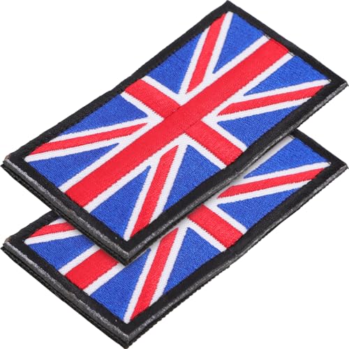 Veemoon 2Stücke Flagge Patch Stickerei Aufnäher Für Taschen Nationalflagge Zum Bügeln Und Aufnähen Für Outdoor Ausrüstung Und Rucksäcke Schwarzrand Design von Veemoon