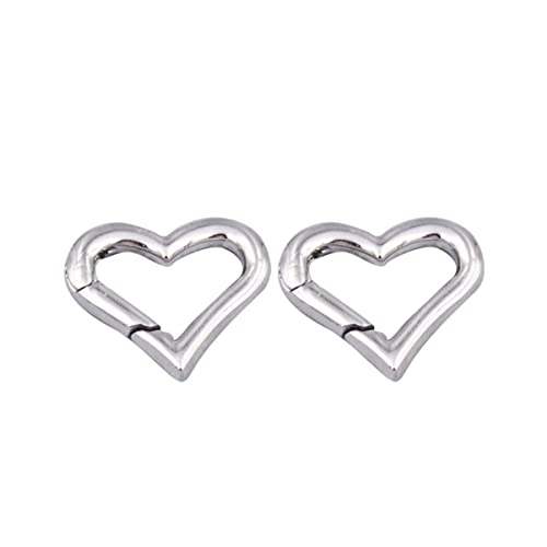 Veemoon 2Stücke Herzförmige Karabiner Multifunktionale Sport Schnalle Für Outdoor Aktivitäten Tragbarer Kletter Karabiner Für Bergsteigen Und Freizeit von Veemoon