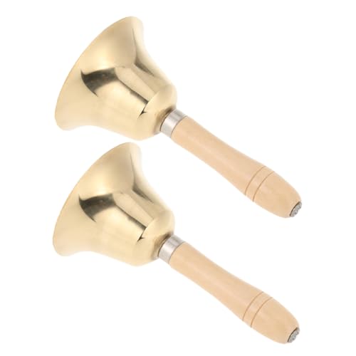 Veemoon 2Stücke Lauter Retro Handglocke aus Kupfer mit Holzgriff für Hochzeiten Restaurantservice Klassenführung und Vielseitige Anwendungen Robust Veemoon 2Stücke Lauter Retro Handglocke aus Kupfer mit Holzgriff für Hochzeiten Restaurantservice Klassenführung und Vielseitige Anwendungen Robust von Veemoon