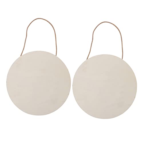 Veemoon 2Stücke Leere Holzschilder DIY Türschild Anhänger Natürlichem Holz Für Festtagsdekoration Für Bastelprojekte Veemoon 2Stücke Leere Holzschilder DIY Türschild Anhänger Natürlichem Holz Für Festtagsdekoration Für Bastelprojekte von Veemoon