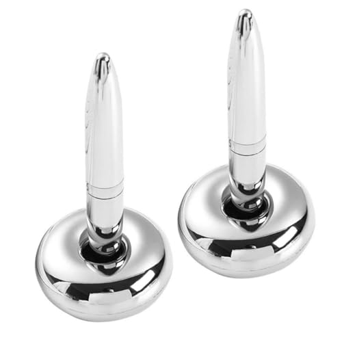 Veemoon 2Stücke Magnetische Metall Kugelschreiber Schwebende Stifte Für Unterschriften Bürobedarf Geschenksets Für Männer Silberfarben Hochwertige Schreibgeräte Veemoon 2Stücke Magnetische Metall Kugelschreiber Schwebende Stifte Für Unterschriften Bürobedarf Geschenksets Für Männer Silberfarben Hochwertige Schreibgeräte von Veemoon