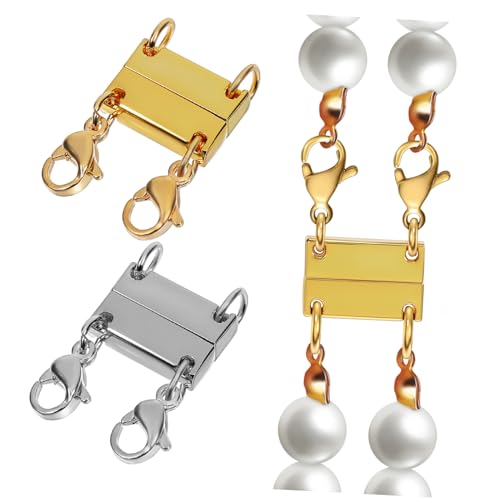 Veemoon 2Stücke Mehrlagige Halskettenverschlüsse Elegantes Design für Vielseitige Schmuckkombinationen für Täglichen Gebrauch und Besondere Anlässe Veemoon 2Stücke Mehrlagige Halskettenverschlüsse Elegantes Design für Vielseitige Schmuckkombinationen für Täglichen Gebrauch und Besondere Anlässe von Veemoon