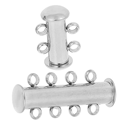 Veemoon 2Stücke Schmuckverschluss für Armbänder und Langlebige Verbindungsverschlüsse zur Einfachen DIY Schmuckherstellung für Bastelprojekte von Veemoon