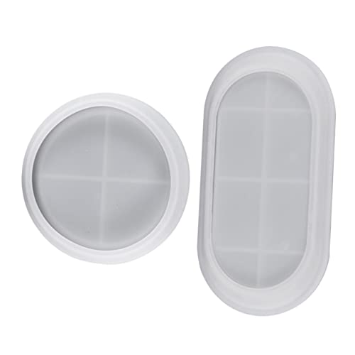 Veemoon 2Stücke Silikonformen für DIY Kreative Epoxidharz Tray Formen Rund für Kunsthandwerk und Küchenbedarf Langlebig und Leicht zu Verwenden Veemoon 2Stücke Silikonformen für DIY Kreative Epoxidharz Tray Formen Rund für Kunsthandwerk und Küchenbedarf Langlebig und Leicht zu Verwenden von Veemoon