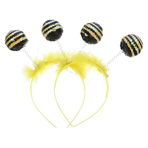 Veemoon 2stücke Bienen Haarreif Für Kostüme Lustige Party-accessoires Für Karneval Halloween Und Themenfeiern Leichte Und Bequeme Kopfbedeckung Für Erwachsene Und Jugendliche von Veemoon
