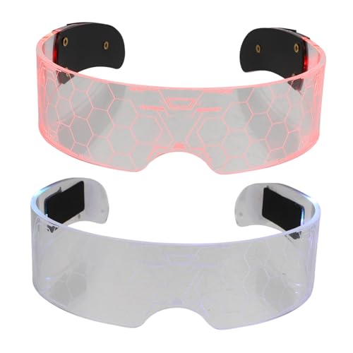 Veemoon 2stücke Glühende Partybrille Bunte Leuchtbrille Für Musikfestivals Geburtstagsfeiern Und Outdoor-events Accessoire Für Unvergessliche Nächte Veemoon 2stücke Glühende Partybrille Bunte Leuchtbrille Für Musikfestivals Geburtstagsfeiern Und Outdoor-events Accessoire Für Unvergessliche Nächte von Veemoon
