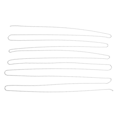 Veemoon 3 Kugelkette Mit Verbindungsstücken Kugelketten Feine Kugelkette Ball Rostfrei Perlen Ketten Für Halsketten Kugelkette, Masse Hardware-kette Durchmesser Kugel Schlüssel Silver von Veemoon
