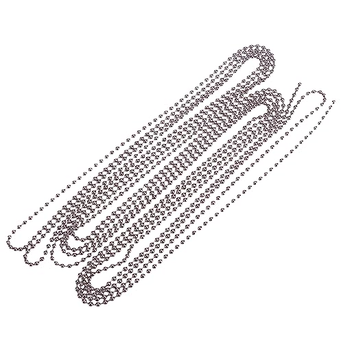 Veemoon 3 Perlenkette mit Verbindungsstück Silber Kugelkette Ball Produkt passende Steckverbinder rostfrei Schmuckkette groß Schlüssel Kettenverbinder Perlenkette aus Edelstahl Silver Veemoon 3 Perlenkette mit Verbindungsstück Silber Kugelkette Ball Produkt passende Steckverbinder rostfrei Schmuckkette groß Schlüssel Kettenverbinder Perlenkette aus Edelstahl Silver von Veemoon