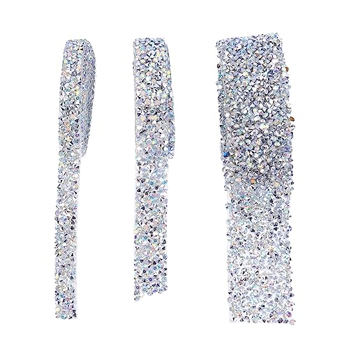 Veemoon 3 Rollen DIY Strass Mesh Band Breit Hitzebeständiges Selbstklebendes Kristall Diamant Dekorationsband für Hochzeit Schmuck Kostüme Langlebiges Resin Design Veemoon 3 Rollen DIY Strass Mesh Band Breit Hitzebeständiges Selbstklebendes Kristall Diamant Dekorationsband für Hochzeit Schmuck Kostüme Langlebiges Resin Design von Veemoon