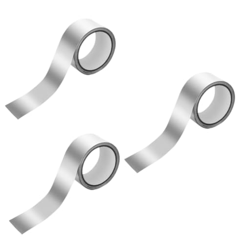 Veemoon 3 Rollen Folienband klebrig Aluminium Fenster leitfähig Metallband für Rohrleitungen Trockner-Entlüftungsband klebeband aus metall HVAC-Klebeband für Kanäle Thermoband Silber Veemoon 3 Rollen Folienband klebrig Aluminium Fenster leitfähig Metallband für Rohrleitungen Trockner-Entlüftungsband klebeband aus metall HVAC-Klebeband für Kanäle Thermoband Silber von Veemoon