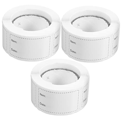 Veemoon 3 Rollen Lebensmittellabels Selbstklebend Aufkleber für Lebensmittelbehälter Beschriftbare für Gefrierfach Abziehbare Sticker für Kühlschrank und Vorratsdosen Praktische Veemoon 3 Rollen Lebensmittellabels Selbstklebend Aufkleber für Lebensmittelbehälter Beschriftbare für Gefrierfach Abziehbare Sticker für Kühlschrank und Vorratsdosen Praktische von Veemoon