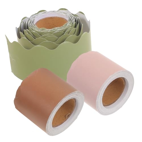 Veemoon 3 Rollen Pinnwand bordüren Papier Bunte Gewellte Tafelrand dekoration Stabile Leichte Klassenzimmer dekobordüren DIY Scrapbooking für Schule Büro und Party Veemoon 3 Rollen Pinnwand bordüren Papier Bunte Gewellte Tafelrand dekoration Stabile Leichte Klassenzimmer dekobordüren DIY Scrapbooking für Schule Büro und Party von Veemoon