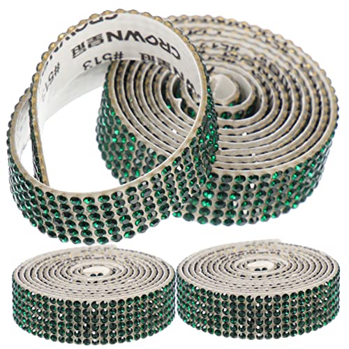 Veemoon 3 Rollen Selbstklebendes Strassband Cuttable Craft Trim Funkelndes Dekorationsband für DIY Kostümzubehör Schmuck und Handy Verzierung Veemoon 3 Rollen Selbstklebendes Strassband Cuttable Craft Trim Funkelndes Dekorationsband für DIY Kostümzubehör Schmuck und Handy Verzierung von Veemoon