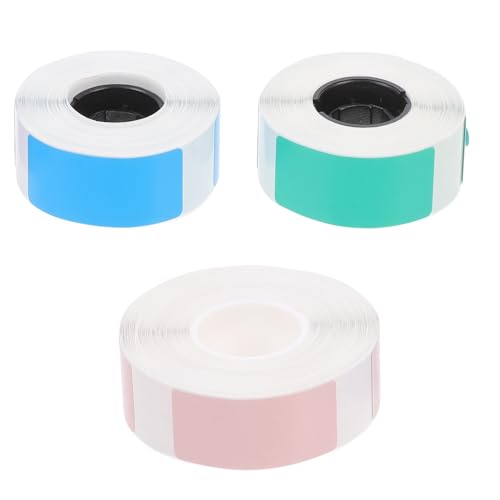 Veemoon 3 Rollen Thermopapier Etikettenrolle für Kleine Unternehmen Wasser und Ölbeständig Hochvolumiger Druck für Versand und Produktkennzeichnung von Veemoon