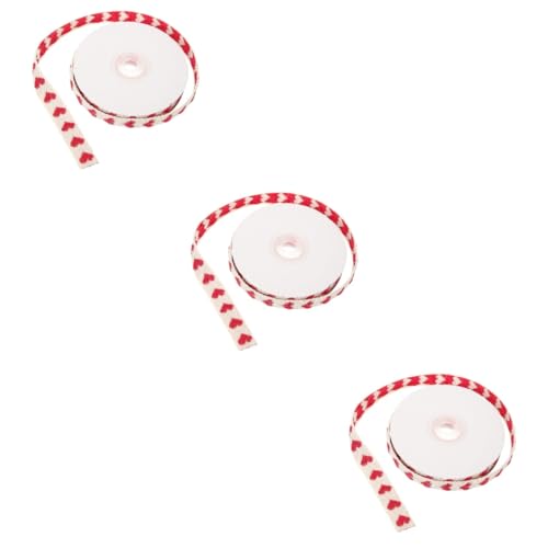 Veemoon 3 Rollen gestaltetes Geschenkband Paketband Valentinstag Herzen Bänder zum Basteln Band zum Verpacken Geschenkbänder ein Verpackungsband Bänder für Handwerk Polyester Baumwolle Veemoon 3 Rollen gestaltetes Geschenkband Paketband Valentinstag Herzen Bänder zum Basteln Band zum Verpacken Geschenkbänder ein Verpackungsband Bänder für Handwerk Polyester Baumwolle von Veemoon