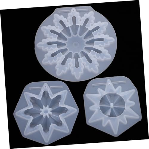 Veemoon 3 STÜCKE Teiliges DIY Schneeflocken Anhänger Silikonform Flexible Wiederverwendbare Gießform für Schmuckherstellung Transparent für Individuelle Schmuckanhänger Bastelprojekte Veemoon 3 STÜCKE Teiliges DIY Schneeflocken Anhänger Silikonform Flexible Wiederverwendbare Gießform für Schmuckherstellung Transparent für Individuelle Schmuckanhänger Bastelprojekte von Veemoon
