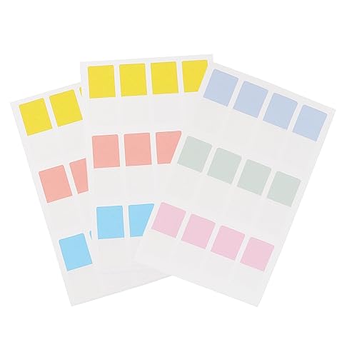 Veemoon 3 Sätze Bunte Haftnotizen Set Teiliges Set mit Fluoreszierenden Index Tabs für Schüler Beschreibbar Selbstklebend für Büro und Schule von Veemoon