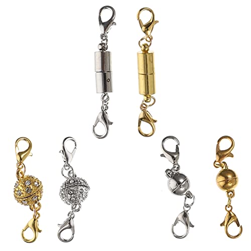 Veemoon 3 Sätze Magnetverschluss Für Schmuck Magnetische Karabiner Für Armbänder Und Diy Schmuckzubehör Glänzend Und Langlebig Zum Verbinden Von Schmuckstücken 6 Paare * 3 Veemoon 3 Sätze Magnetverschluss Für Schmuck Magnetische Karabiner Für Armbänder Und Diy Schmuckzubehör Glänzend Und Langlebig Zum Verbinden Von Schmuckstücken 6 Paare * 3 von Veemoon
