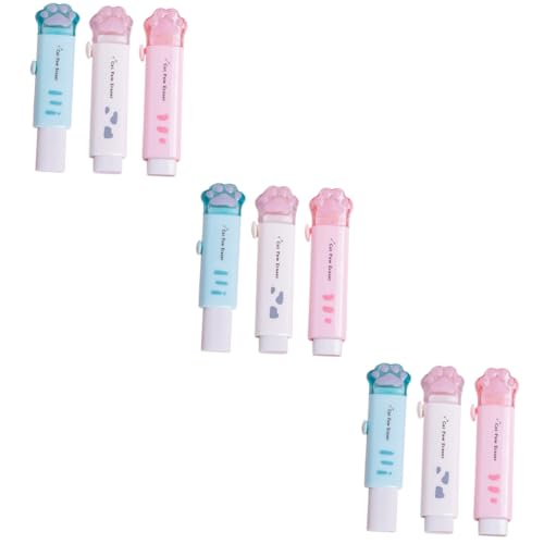 Veemoon 3 Sätze Radiergummi Für Katzen Pfoten Klein Radiergummis Masse Reinigung Weiß Rosa Radiergummi Haustier Mini-radiergummis Für Einziehbar Party 3 Stück * 3 von Veemoon