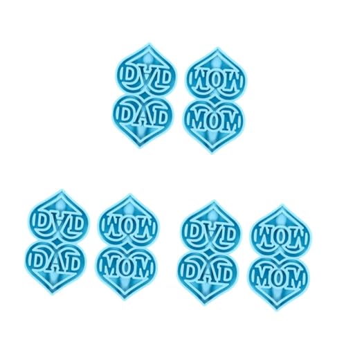 Veemoon 3 Sätze Silikonformen Für Diy Dekorationen Bastelbedarf Für Epoxidharz Projekte Kompatibel Mit Verschiedenen Gießmaterialien Für Aktivitäten 2 Stück * 3 von Veemoon