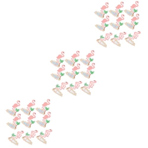 Veemoon 3 Sätze Stickereiflecken Flamingo-aufnäher Zum Aufnähen Erwachsene Kleidung Und Für Gestickte Bügelspitzen Applikationen Kleiderapplikation Stoff 10 Stück * 3 von Veemoon