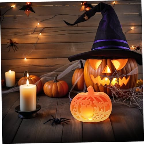 Veemoon 3 Sätze Teiliges Silikon-halloween-kürbis-formset für Epoxidharz Hohler Kürbis-teelichthalter DIY Gießform für Herbstliche Dekorationen Bastelzubehör für Stimmungsvolle Lichter Veemoon 3 Sätze Teiliges Silikon-halloween-kürbis-formset für Epoxidharz Hohler Kürbis-teelichthalter DIY Gießform für Herbstliche Dekorationen Bastelzubehör für Stimmungsvolle Lichter von Veemoon