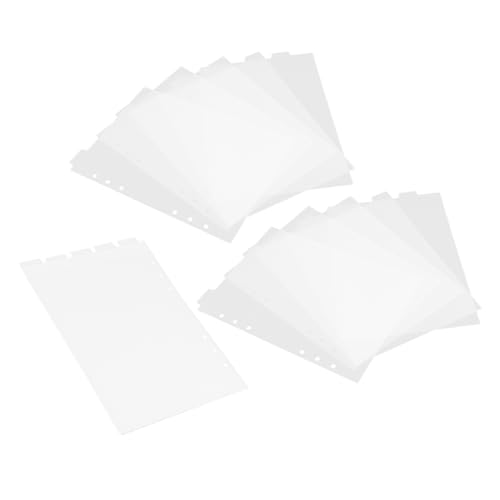Veemoon 3 Sätze Transparent Trennblätter für Notizbücher mit Löchern Praktische Organizer für Dokumente Schreibwaren Leicht Beschriftbare Register für Büro und Zuhause Veemoon 3 Sätze Transparent Trennblätter für Notizbücher mit Löchern Praktische Organizer für Dokumente Schreibwaren Leicht Beschriftbare Register für Büro und Zuhause von Veemoon
